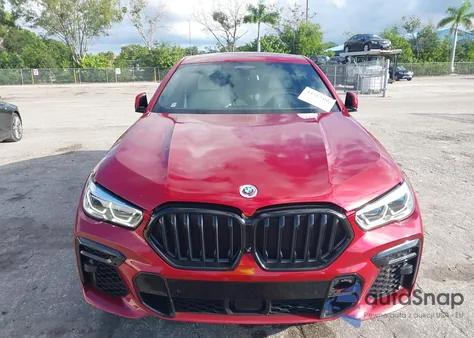 2022 BMW X6 M50I из США, поврежденный, VIN 5UXCY8C03N9M89298